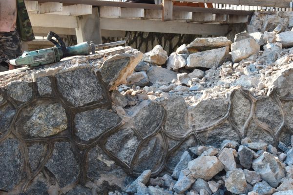 Retaining Wall Demolition in Mechanicsburg